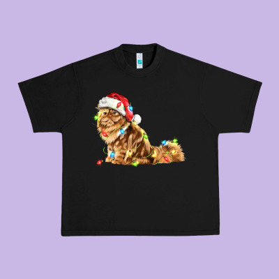 Christmas Persian Cat Urban Heavy Tee Designed By Lillyallendesigns