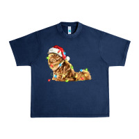Navy christmas persian cat Urban Heavy Tee - LillyAllenDesigns