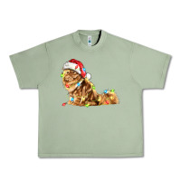 Oil Green christmas persian cat Urban Heavy Tee - LillyAllenDesigns
