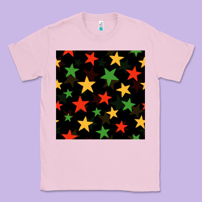 African Color Stars Seamless Pattern Classic Tee Designed By Bundleandbundleshop