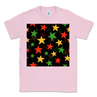 Bubblegum Pink african color stars seamless pattern Classic Tee - BundleAndBundleShop