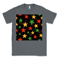 Charcoal Heather african color stars seamless pattern Classic Tee - BundleAndBundleShop