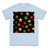 Dusty Blue african color stars seamless pattern Classic Tee - BundleAndBundleShop
