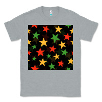 Heather Grey african color stars seamless pattern Classic Tee - BundleAndBundleShop