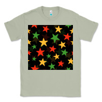Matcha african color stars seamless pattern Classic Tee - BundleAndBundleShop