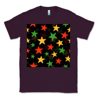 Plum african color stars seamless pattern Classic Tee - BundleAndBundleShop