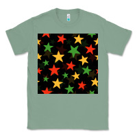 Sage african color stars seamless pattern Classic Tee - BundleAndBundleShop