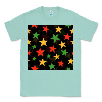 Seafoam african color stars seamless pattern Classic Tee - BundleAndBundleShop