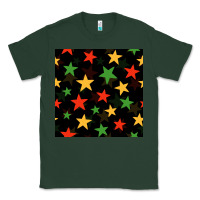 Sports Green african color stars seamless pattern Classic Tee - BundleAndBundleShop