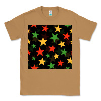 Toasted Coconut african color stars seamless pattern Classic Tee - BundleAndBundleShop