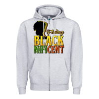 Feeling Blacknificent Zipper Hoodie | Teevron
