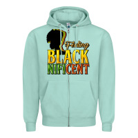 Seafoam Feeling blacknificent Zipper Hoodie - HowdyJamesFarm