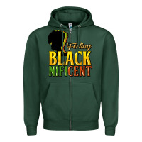 Sports Green Feeling blacknificent Zipper Hoodie - HowdyJamesFarm