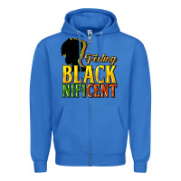 True Royal Feeling blacknificent Zipper Hoodie - HowdyJamesFarm