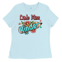 Baby Blue little miss kindergarten Ladies Tee - Jasminsmagicworld