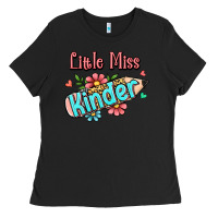 Black little miss kindergarten Ladies Tee - Jasminsmagicworld