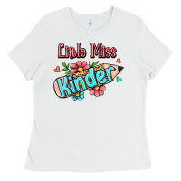 White little miss kindergarten Ladies Tee - Jasminsmagicworld