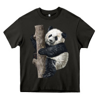 Asphalt Giant Panda Heavy Core Tee - LillyAllenDesigns