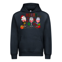 Navy Merry Christmas Urban Hoodie - CowhideDigitalArt
