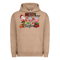 Pigment Burro Merry Christmas Urban Hoodie - CowhideDigitalArt