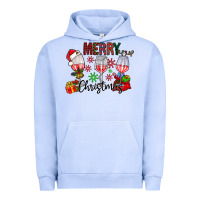 Pigment Grape Ice Merry Christmas Urban Hoodie - CowhideDigitalArt