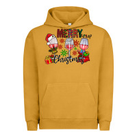 Pigment Peanut Butter Merry Christmas Urban Hoodie - CowhideDigitalArt