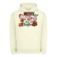 Pigment Pistachio Merry Christmas Urban Hoodie - CowhideDigitalArt