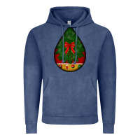 Vintage Denim christmas teardrop Vintage Hoodie - BundleAndBundleShop