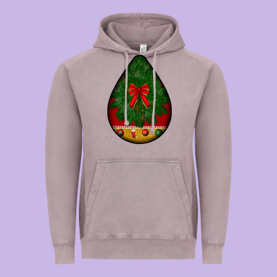 Christmas Teardrop Vintage Hoodie Designed By Bundleandbundleshop