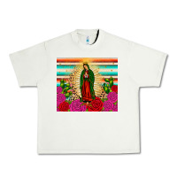Pistachio our lady of guadalupe cactus leopard Urban Heavy Tee - JahusDesignShop