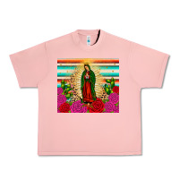 Salmon our lady of guadalupe cactus leopard Urban Heavy Tee - JahusDesignShop