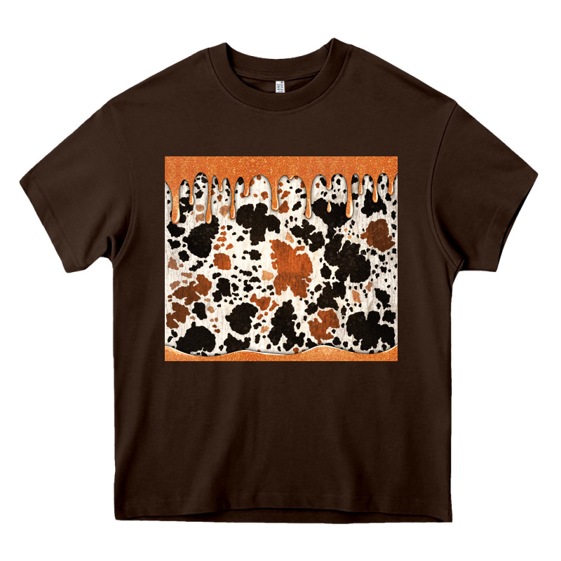 Cowhide Dripping Glitter Tumbler Heavy Core Tee by Jasminsmagicworld | Teevron