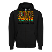 Black Juneteenth Zipper Hoodie - HowdyJamesFarm