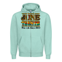 Seafoam Juneteenth Zipper Hoodie - HowdyJamesFarm