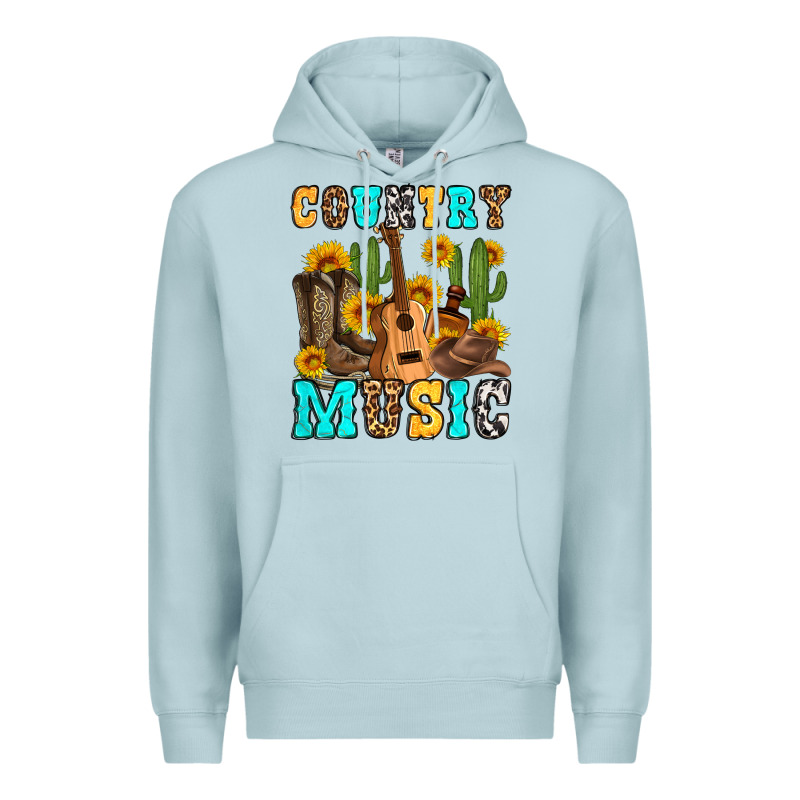 Country Music Western Olivia Premium Hoodie by OliviaCreatesArt | Teevron
