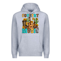 Heather Grey country music western olivia Premium Hoodie - OliviaCreatesArt