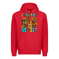 Red country music western olivia Premium Hoodie - OliviaCreatesArt