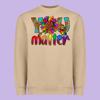 Lgbtq+ You Matter With Leopard Heavyweight Sweatshirt Designed By Nancycooperartshop