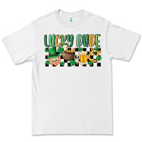White lucky dude Premium Tee - MaliasSmallBusiness