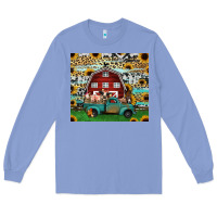 Colony Blue farm animals red barn tumbler 20oz Long Sleeve Tee - Jasminsmagicworld