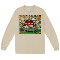 Mushroom farm animals red barn tumbler 20oz Long Sleeve Tee - Jasminsmagicworld