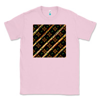 Bubblegum Pink african floral seamless pattern Classic Tee - BundleAndBundleShop