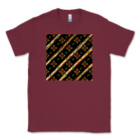 Burgundy african floral seamless pattern Classic Tee - BundleAndBundleShop
