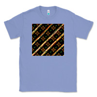 Colony Blue african floral seamless pattern Classic Tee - BundleAndBundleShop