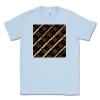 Dusty Blue african floral seamless pattern Classic Tee - BundleAndBundleShop