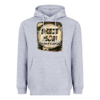 Heather Grey Brave mom from son up to son down Mother's Day Heavyweight Hoodie - FaDigitalArtStudio