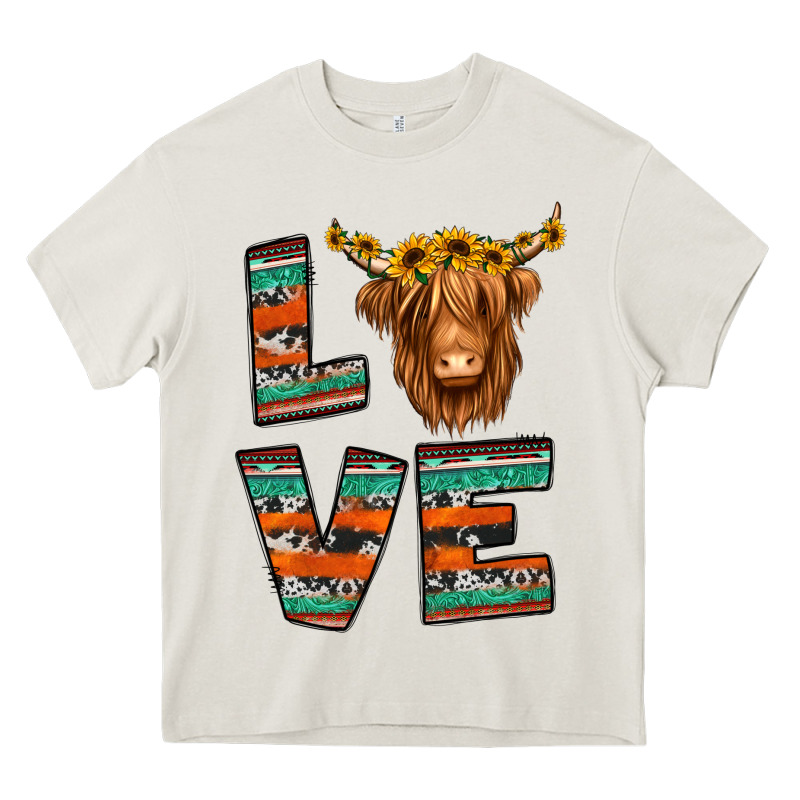 Love Highland Cow Heavy Core Tee by Jasminsmagicworld | Teevron