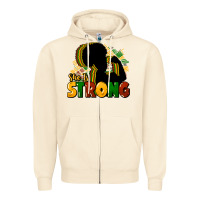 Sandshell She is strong Black History Zipper Hoodie - HowdyJamesFarm