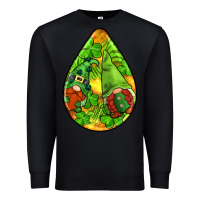 Black st.patrick's teardrop earrings Premium Sweatshirt - FaDigitalArtStudio
