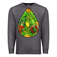 Charcoal Heather st.patrick's teardrop earrings Premium Sweatshirt - FaDigitalArtStudio